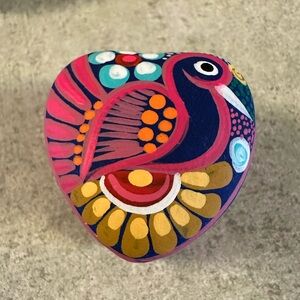 Colorful Heart-Shaped Trinket Box